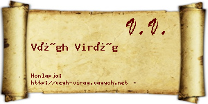 Végh Virág névjegykártya